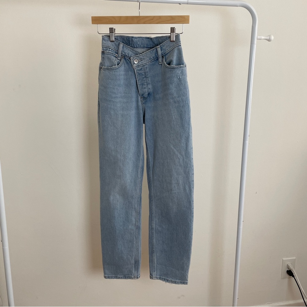 Abercrombie cross-waist jeans